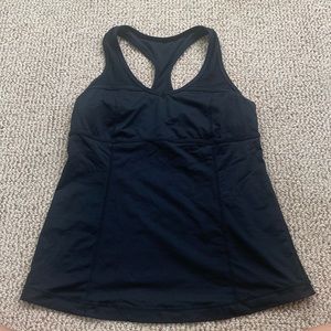 Black Lululemon Workout Tank